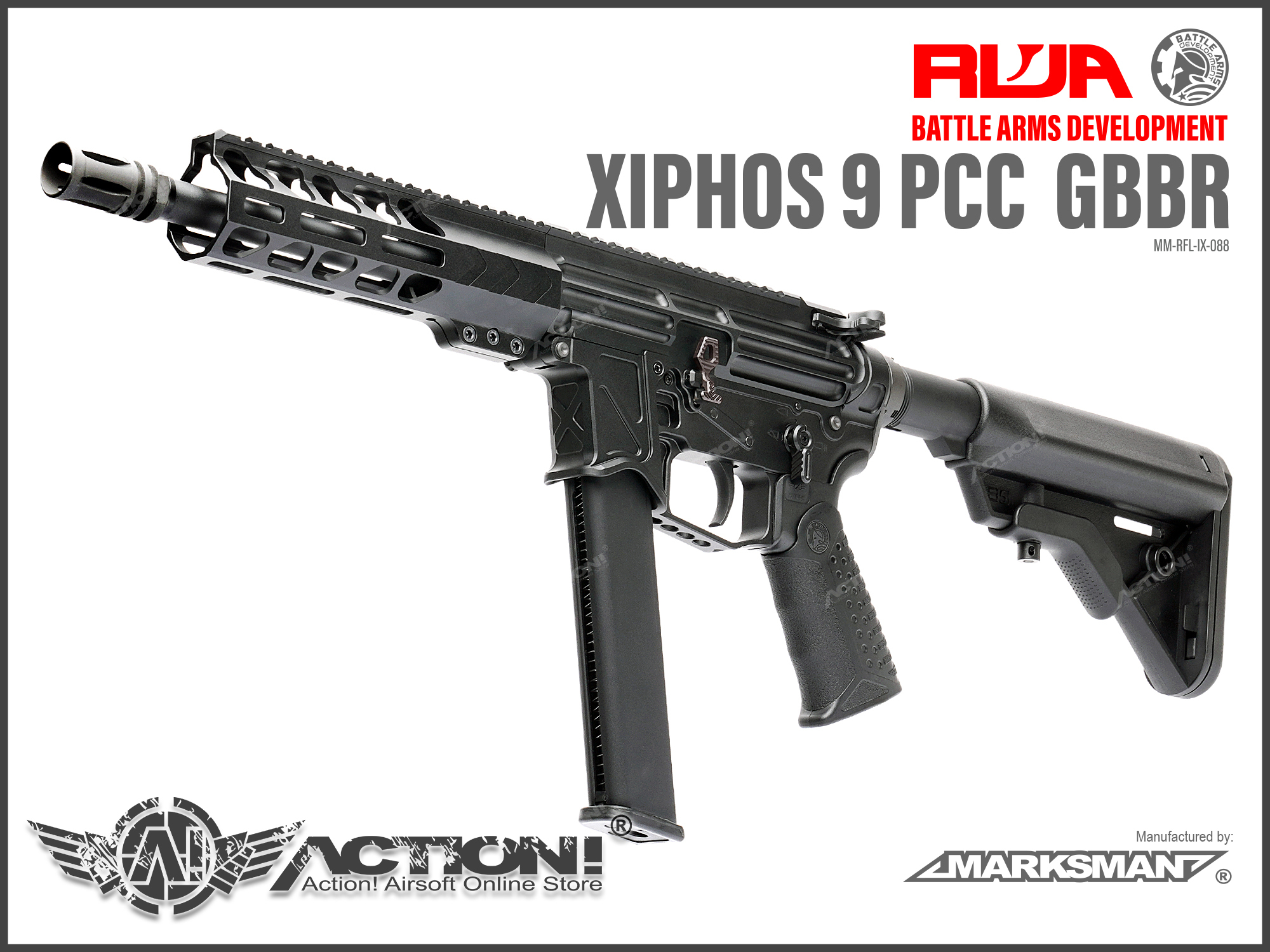RWA/MARKSMAN - XIPHOS 9 PCC GBB氣動槍/IX GBB系列/Battle ar