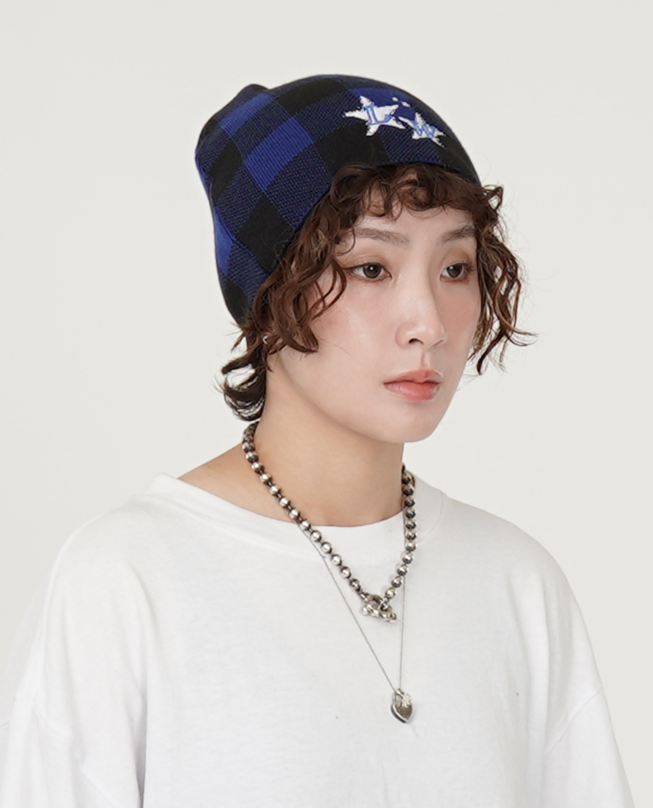 Little Willow Checker Willow STRAIGHT BEANIE - 25FW