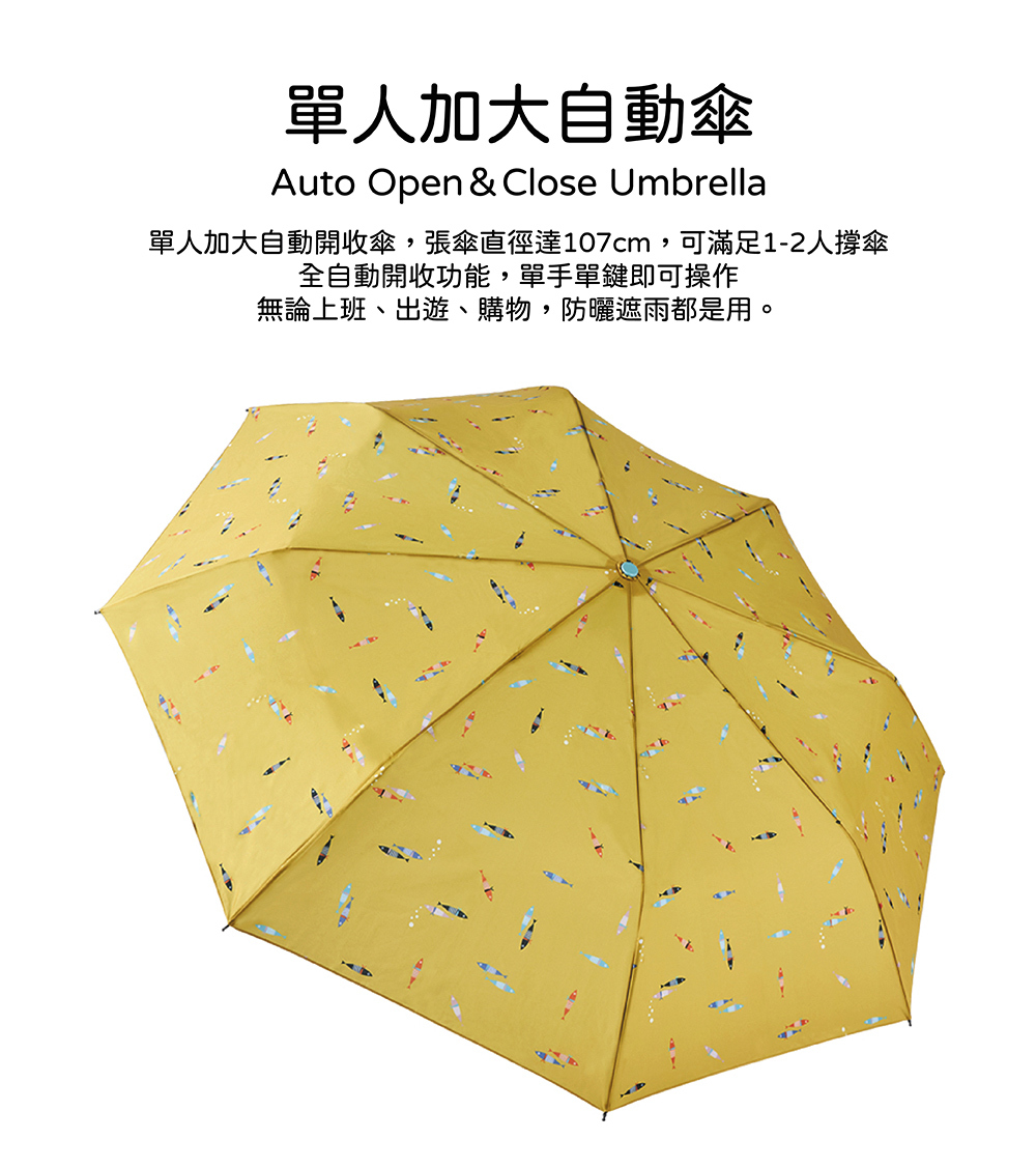 RAINSTORY漫步巴黎抗UV加大防回彈自動傘
