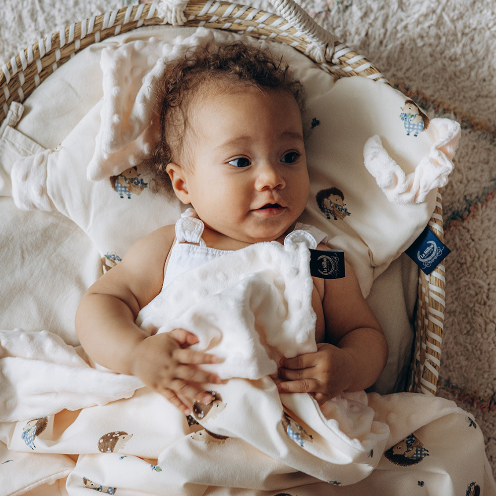 La Millou波蘭 豆豆小豬枕｜藍莓小刺蝟｜雲朵白