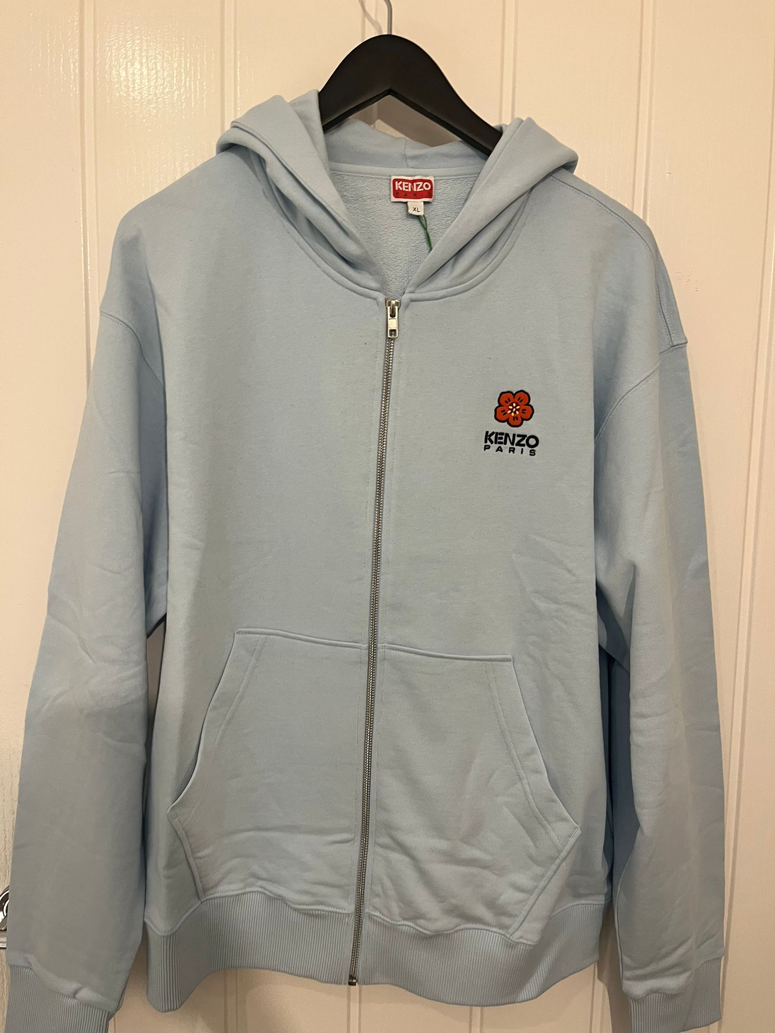 【現貨】KENZO LL1031429 男裝有帽外套天藍色 (FD55SW4424MF63)