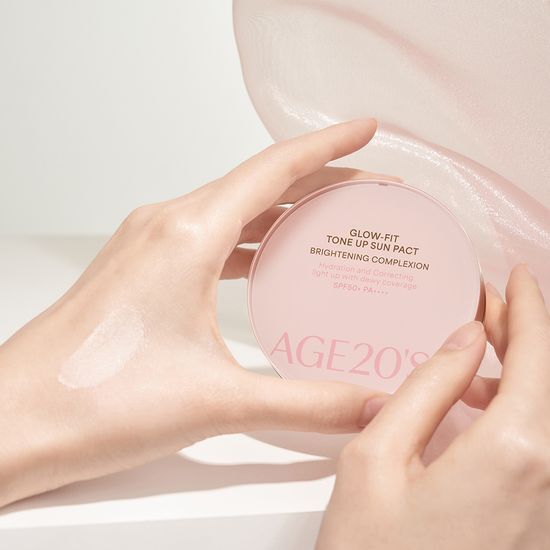 AGE 20's Glow Fit Tone Up Sun Pact SPF50+ PA++++ 12.5g (with Refill)