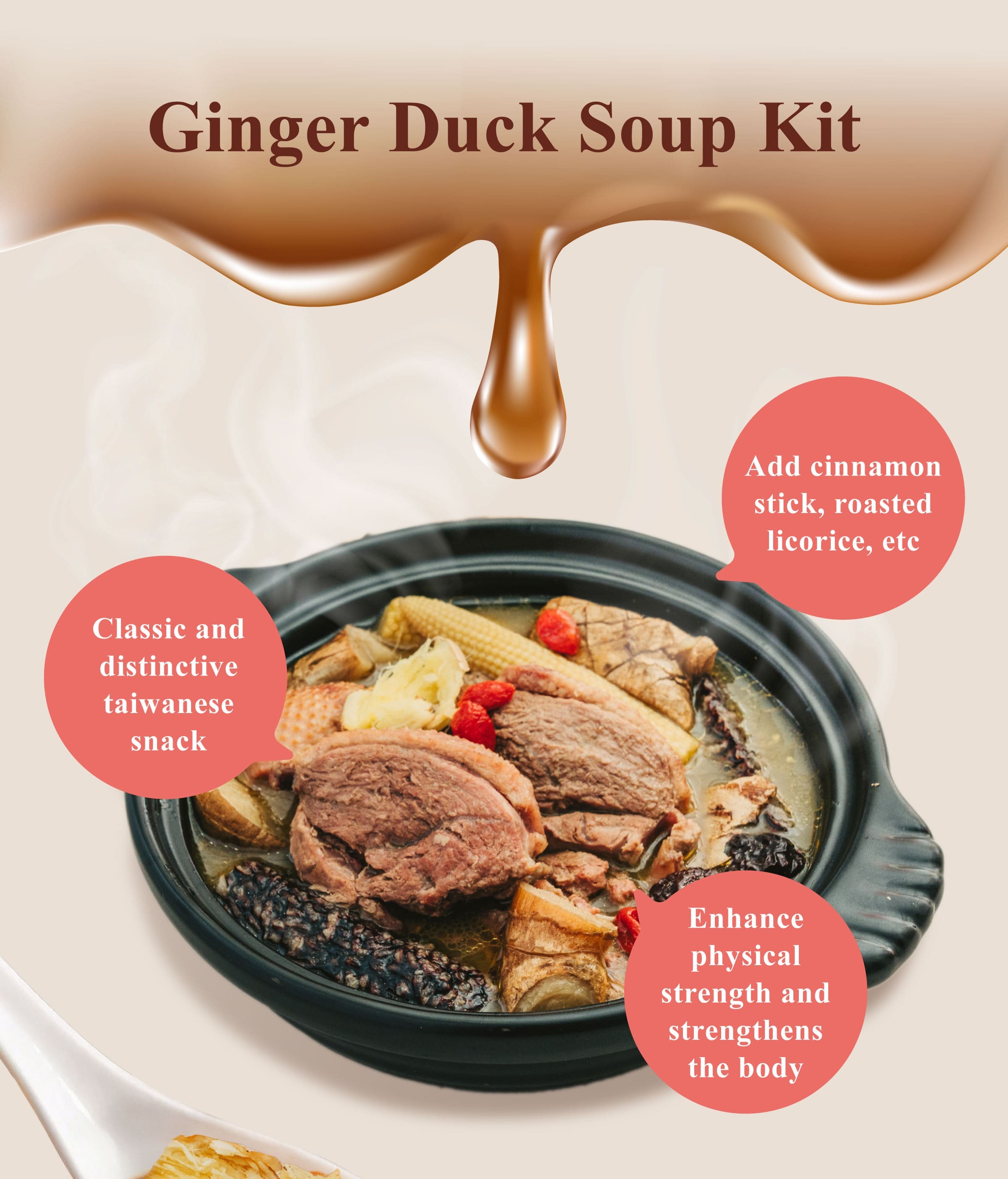 Dengyi Ginger Duck Soup Kit Features