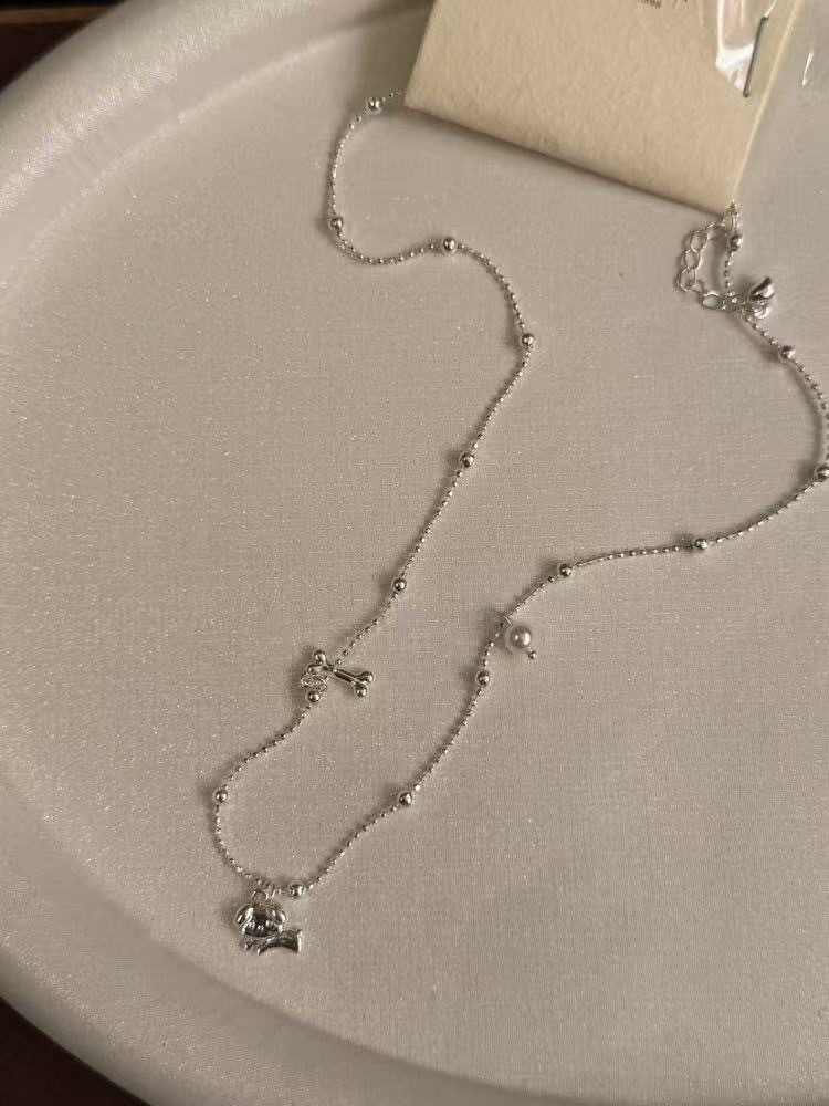 可愛狗狗骨頭項鍊