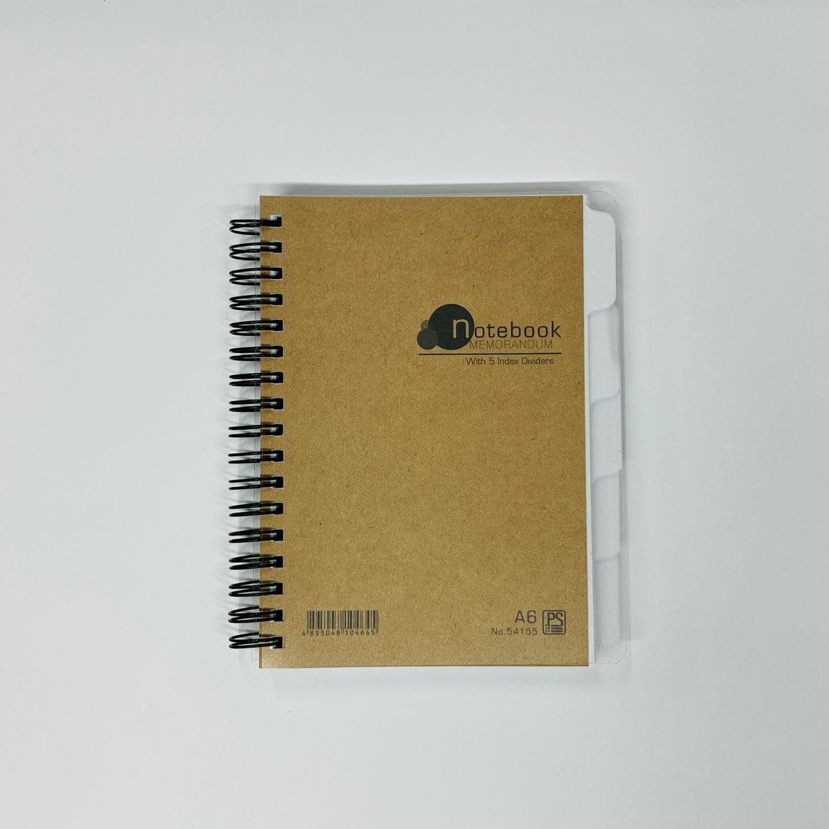 #54155 A6 雙圈裝膠面5分頁筆記簿 - 1本