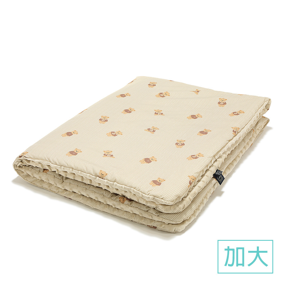 La Millou波蘭 暖膚豆豆毯加大｜學院熊寶寶｜伊莉沙白