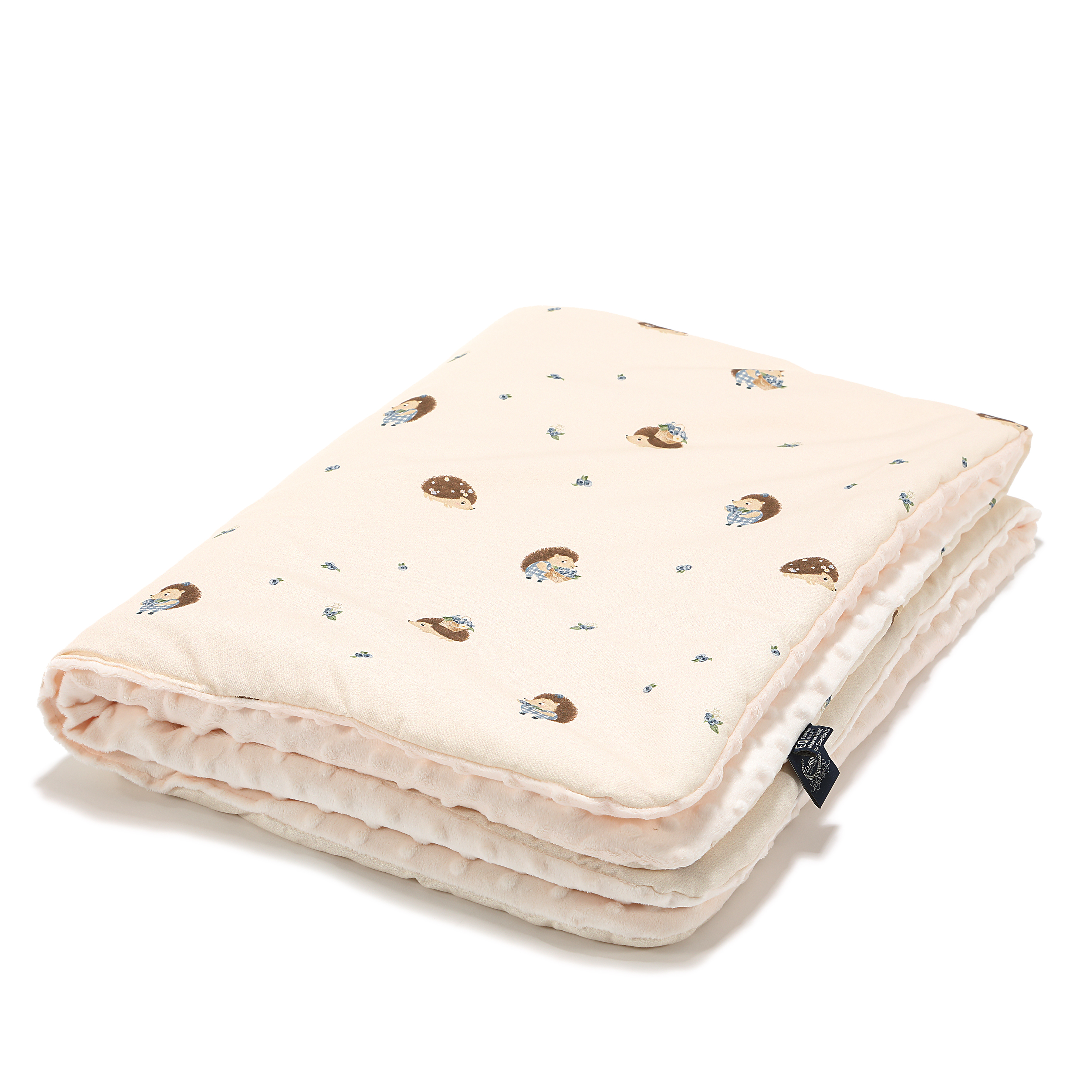 La Millou波蘭 暖膚豆豆毯｜藍莓小刺蝟｜雲朵白