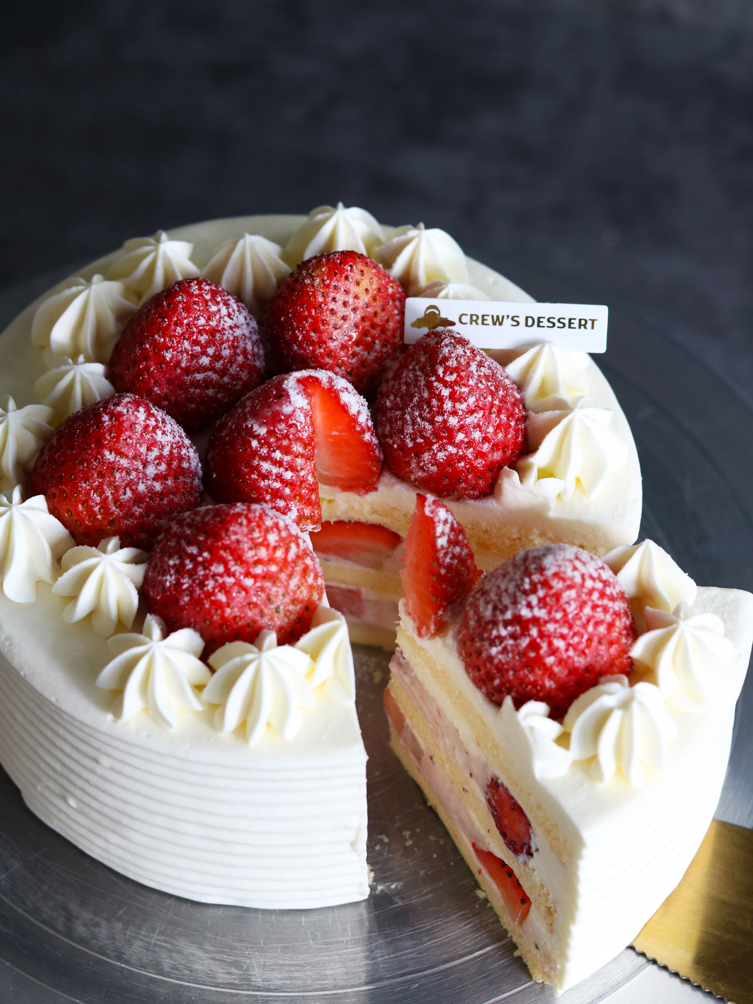 初戀草莓圓戚風蛋糕