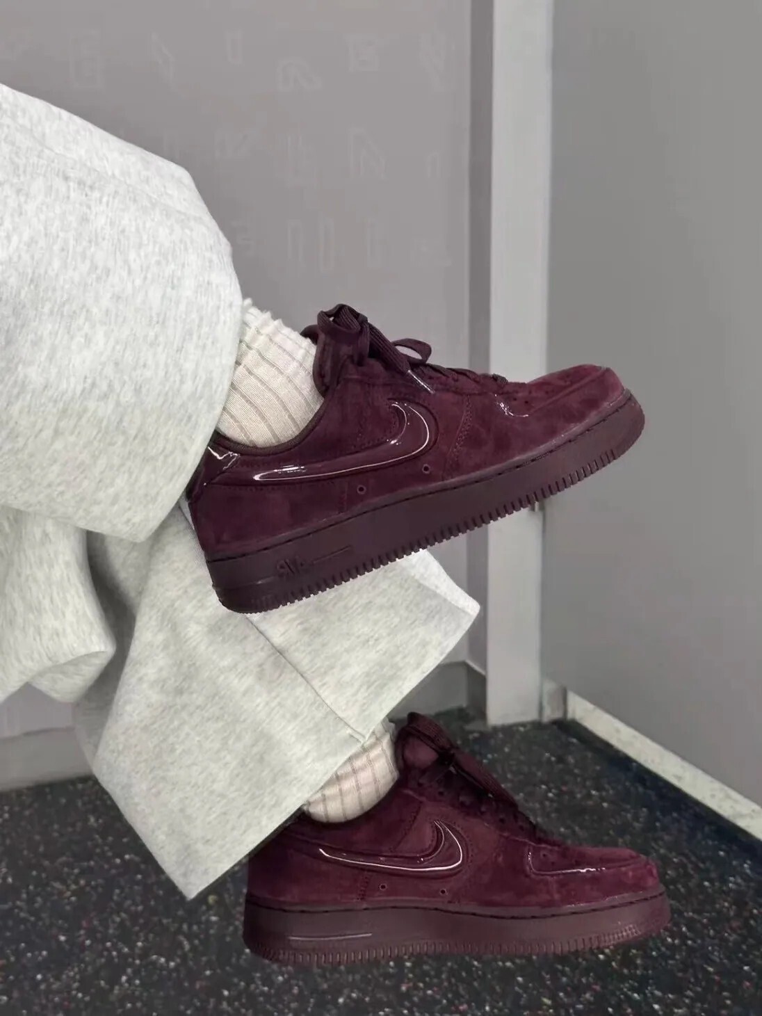 Nike Air Force 1 '07 麂皮 復古 酒紅 HV4406-600