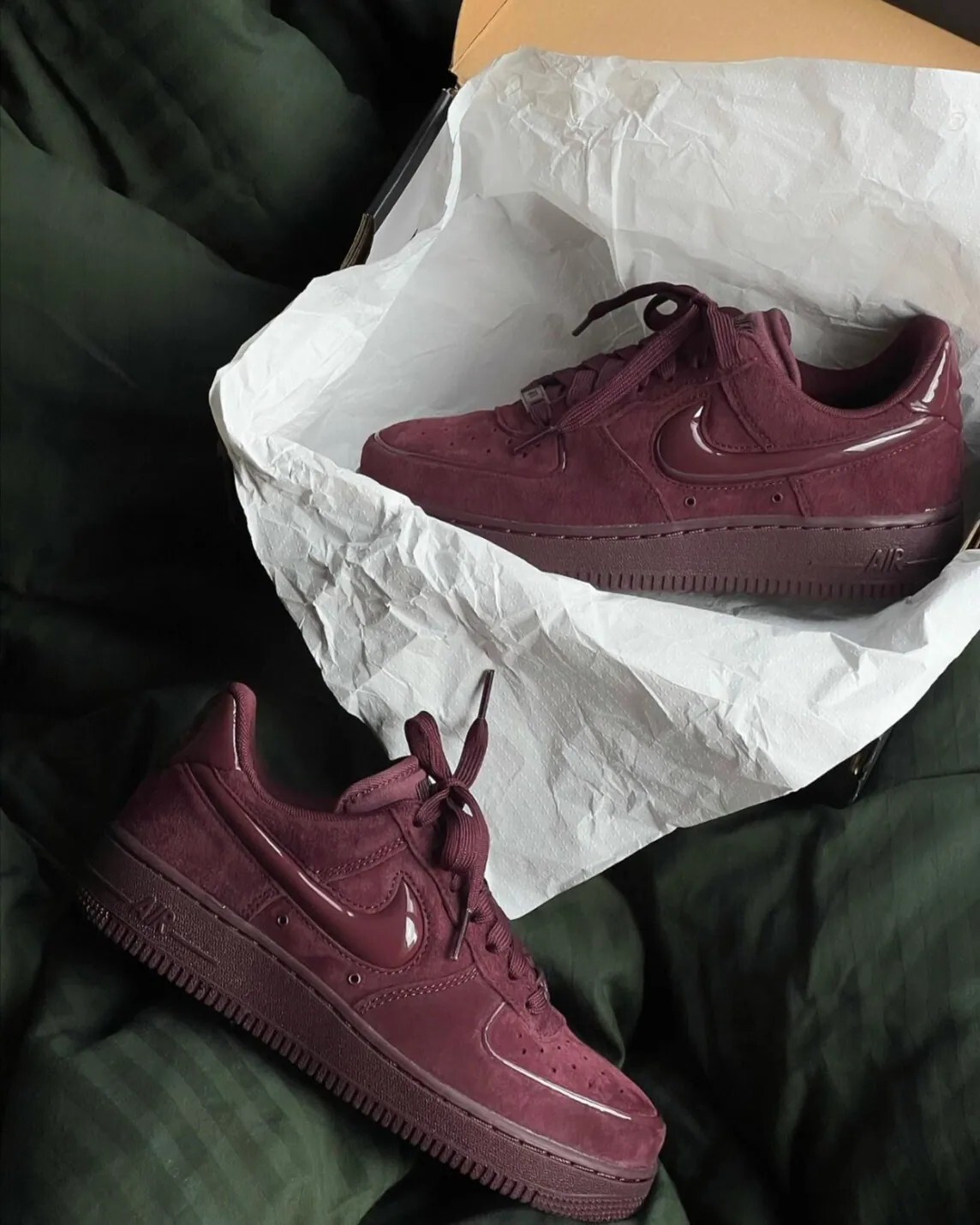 Nike Air Force 1 '07 麂皮 復古 酒紅 HV4406-600