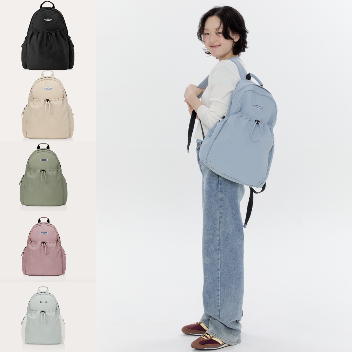 預購┃韓國 Alavague DUGONG BAG M 再生 尼龍 抽繩 後背包 M號