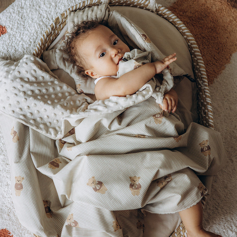 La Millou 單面巧柔豆豆毯｜學院熊寶寶｜伊莉沙白