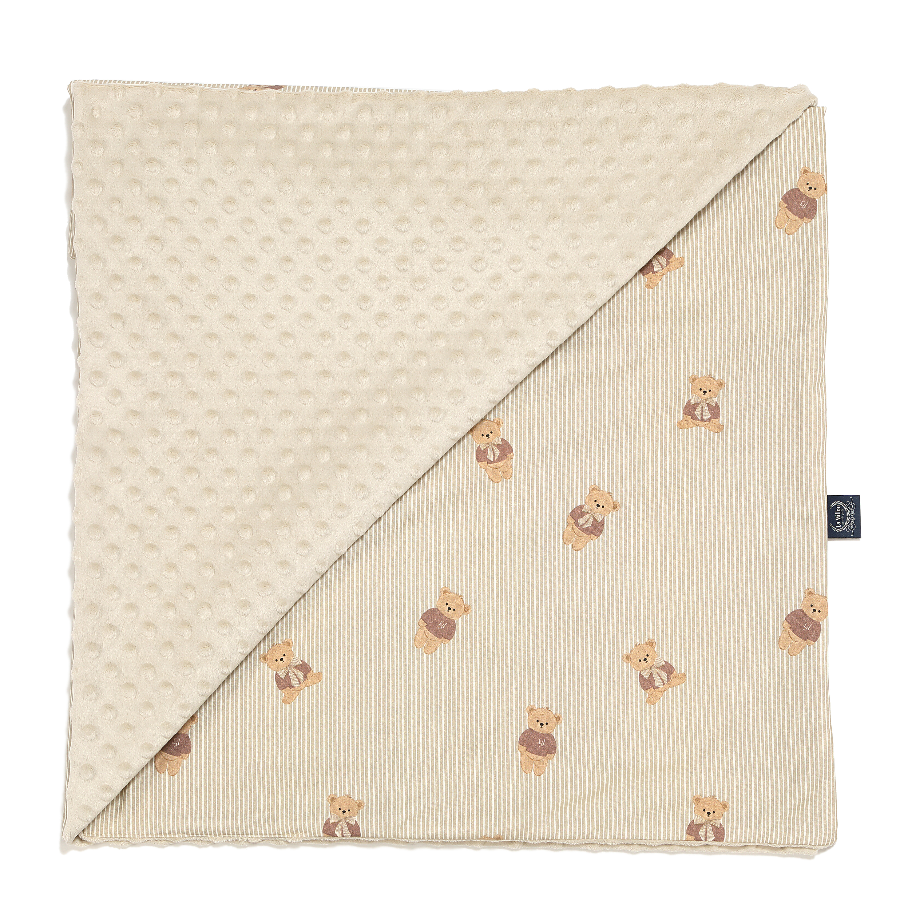 La Millou 單面巧柔豆豆毯｜學院熊寶寶｜伊莉沙白