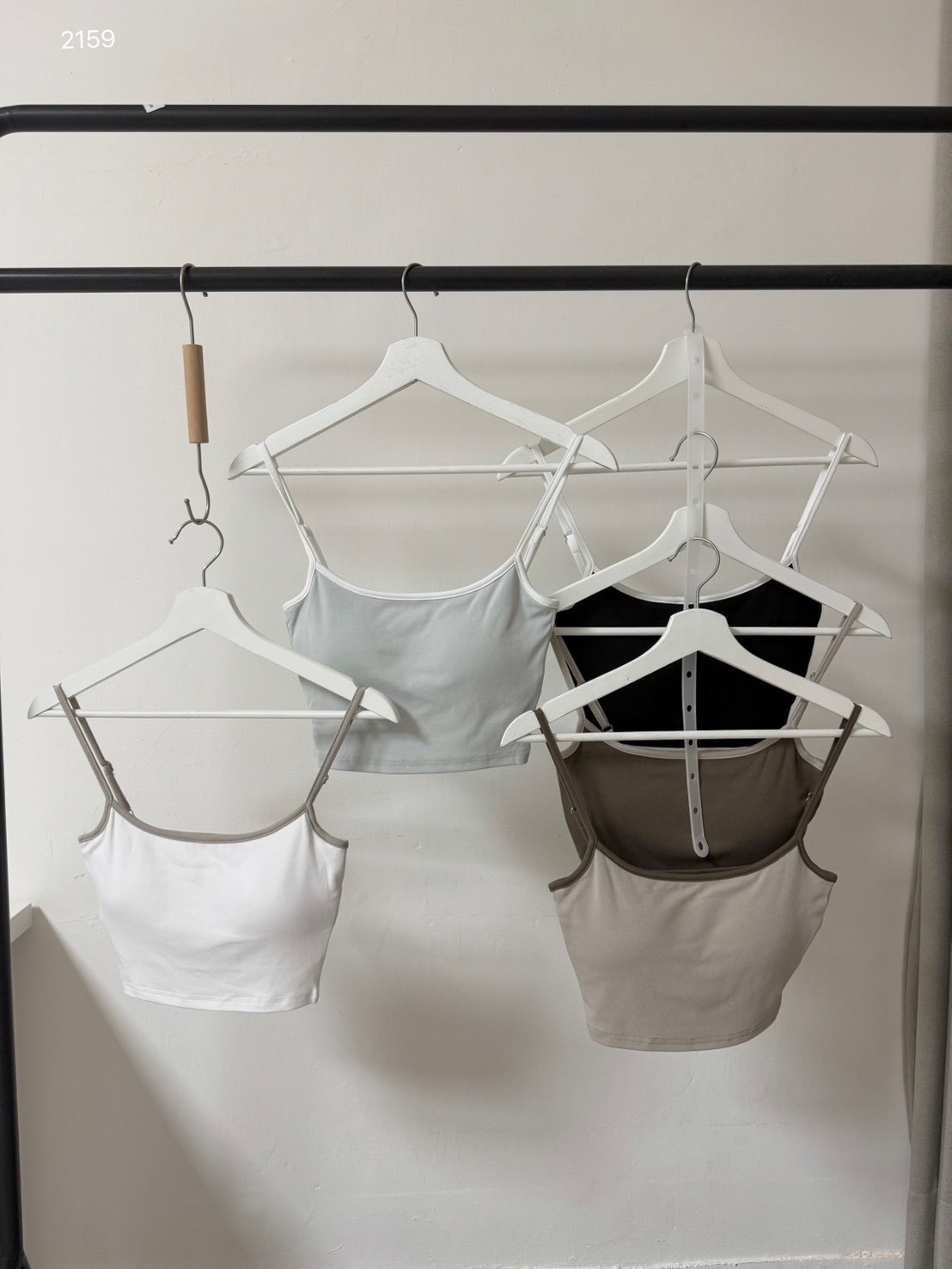 配色邊胸墊背心 2159