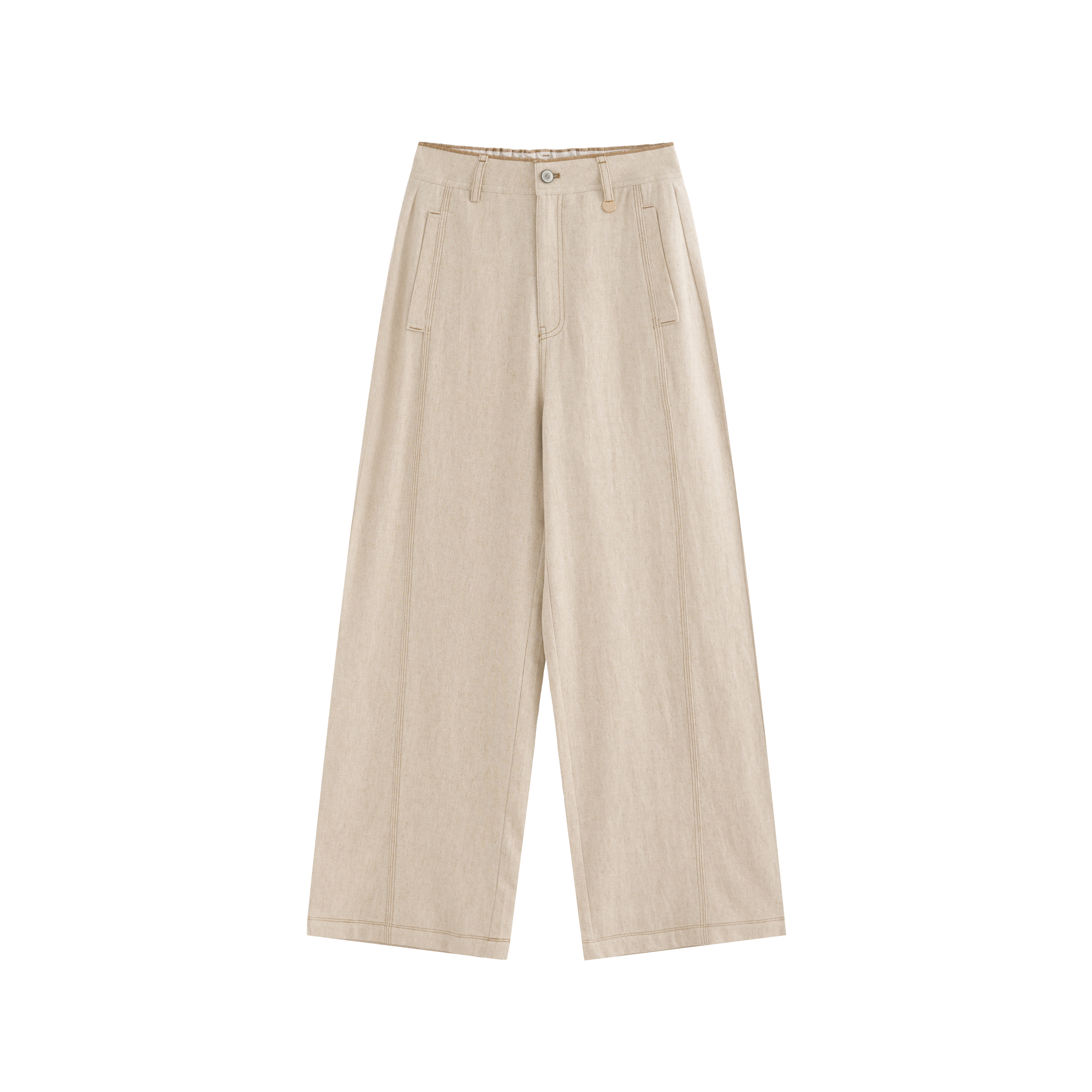 mi-tu 棉麻闊腿褲