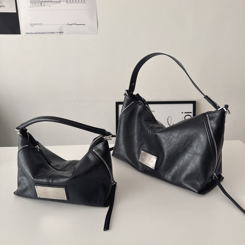 韓國 Matin Kim SIDE ZIPPER 肩背包 機車包