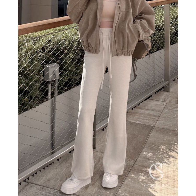 G9748 「綿羊絨'UU長腿褲」