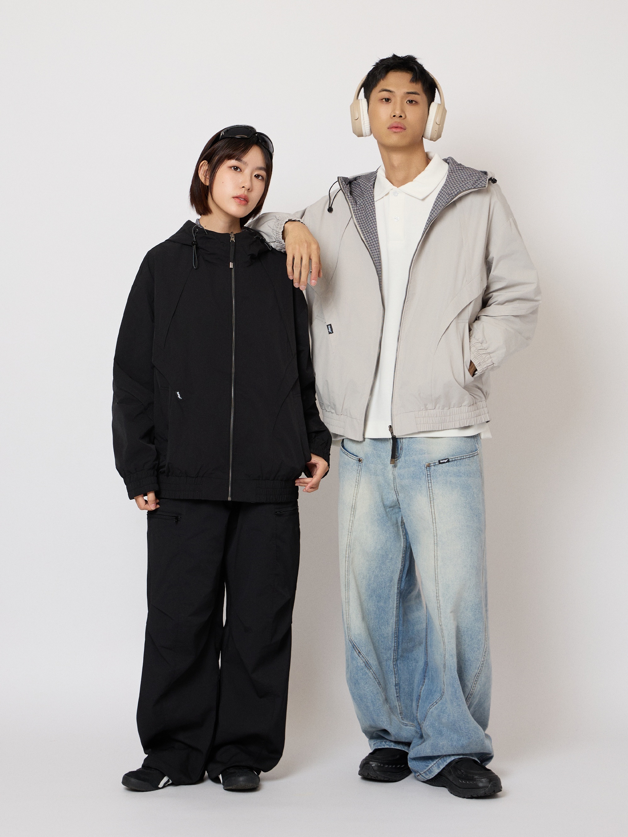 雙面休閒連帽外套