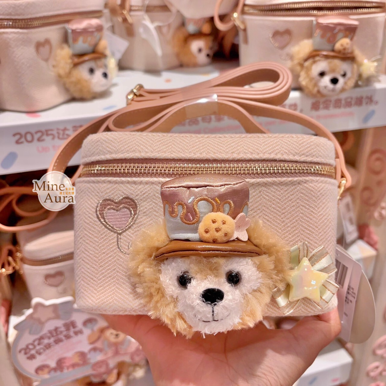 2025 夢幻慶典系列 達菲 Duffy 絨毛大頭 造型 手提包 斜背包 -上海迪士尼樂園