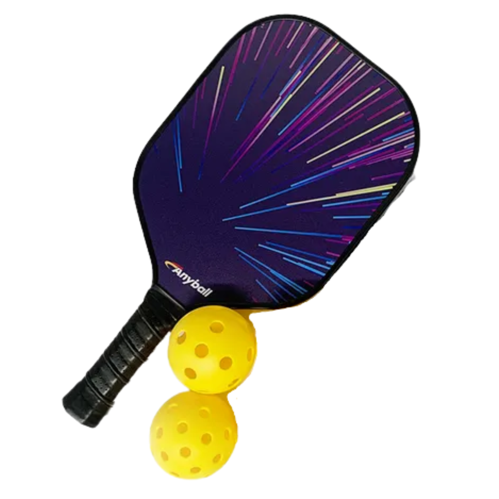 ANYBALL FIBREGLASS 匹克球拍套裝 幻彩（1拍+2球）
