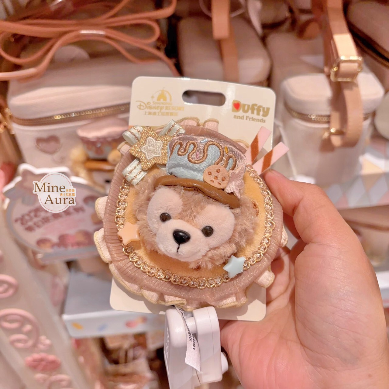2025 夢幻慶典系列 達菲 Duffy 胸花配飾 髮夾 髮飾 -上海迪士尼樂園