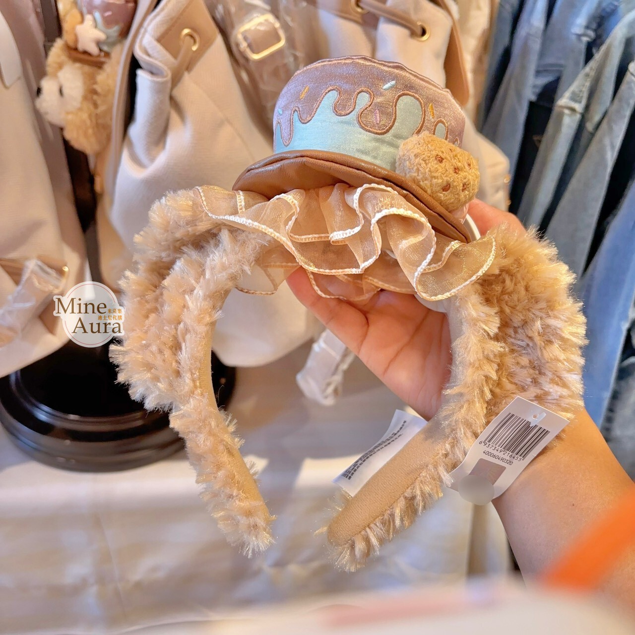 2025 夢幻慶典系列 達菲 Duffy 立體耳朵 造型 髮圈 髮箍 -上海迪士尼樂園