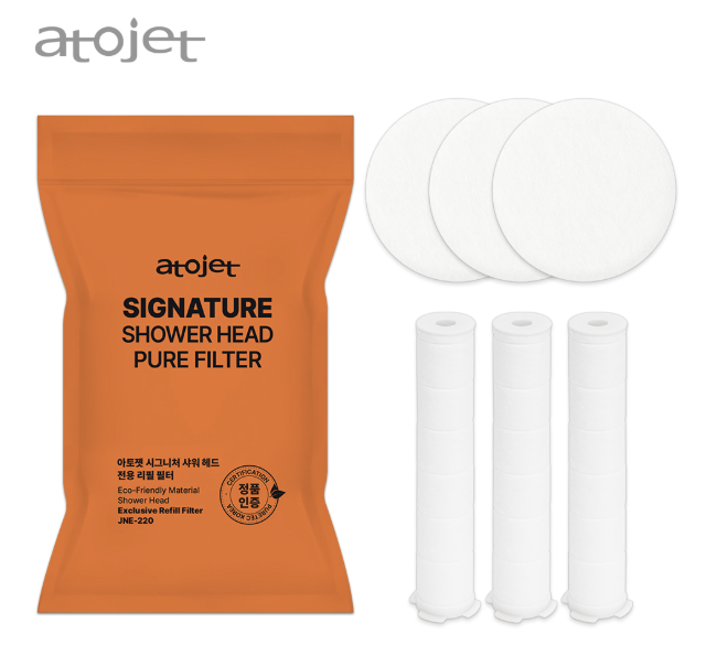 ATOJET | 圓形濾水片*3+長形濾水條*3 Refill（Only filter）