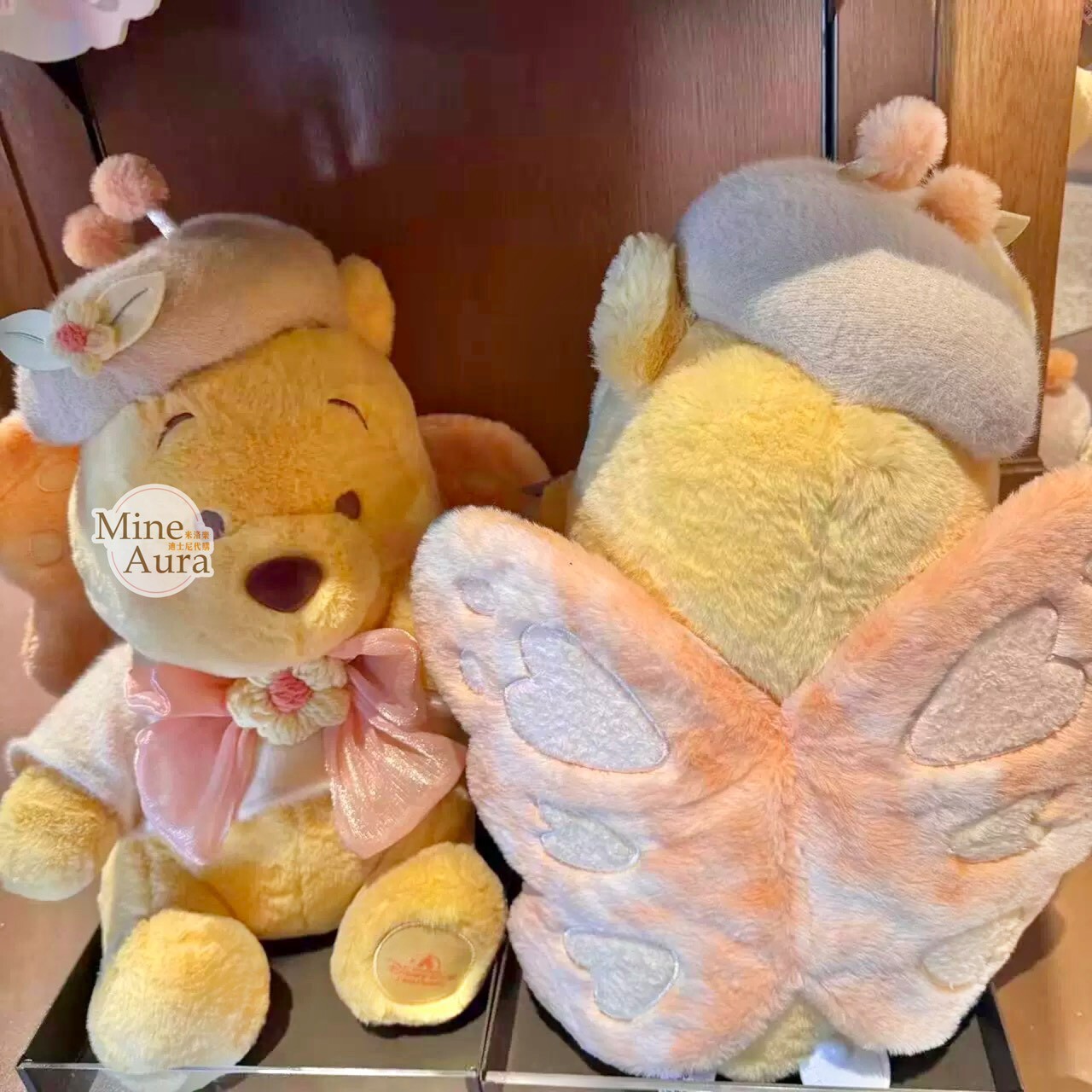 蝴蝶小熊維尼 Winnie the Poo 系列 M號 娃娃 玩偶 -上海迪士尼樂園