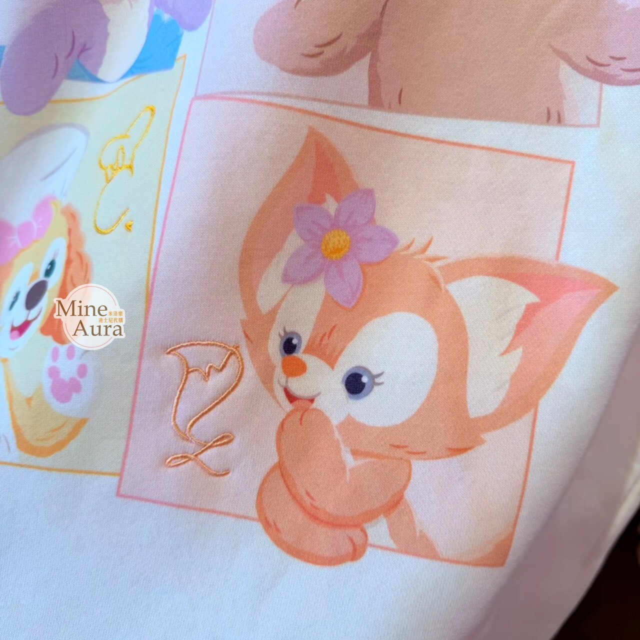 雪莉玫 ShellieMay 玲娜貝兒 Lina bell 四格圖案 長T 長袖 上衣 -上海迪士尼樂園