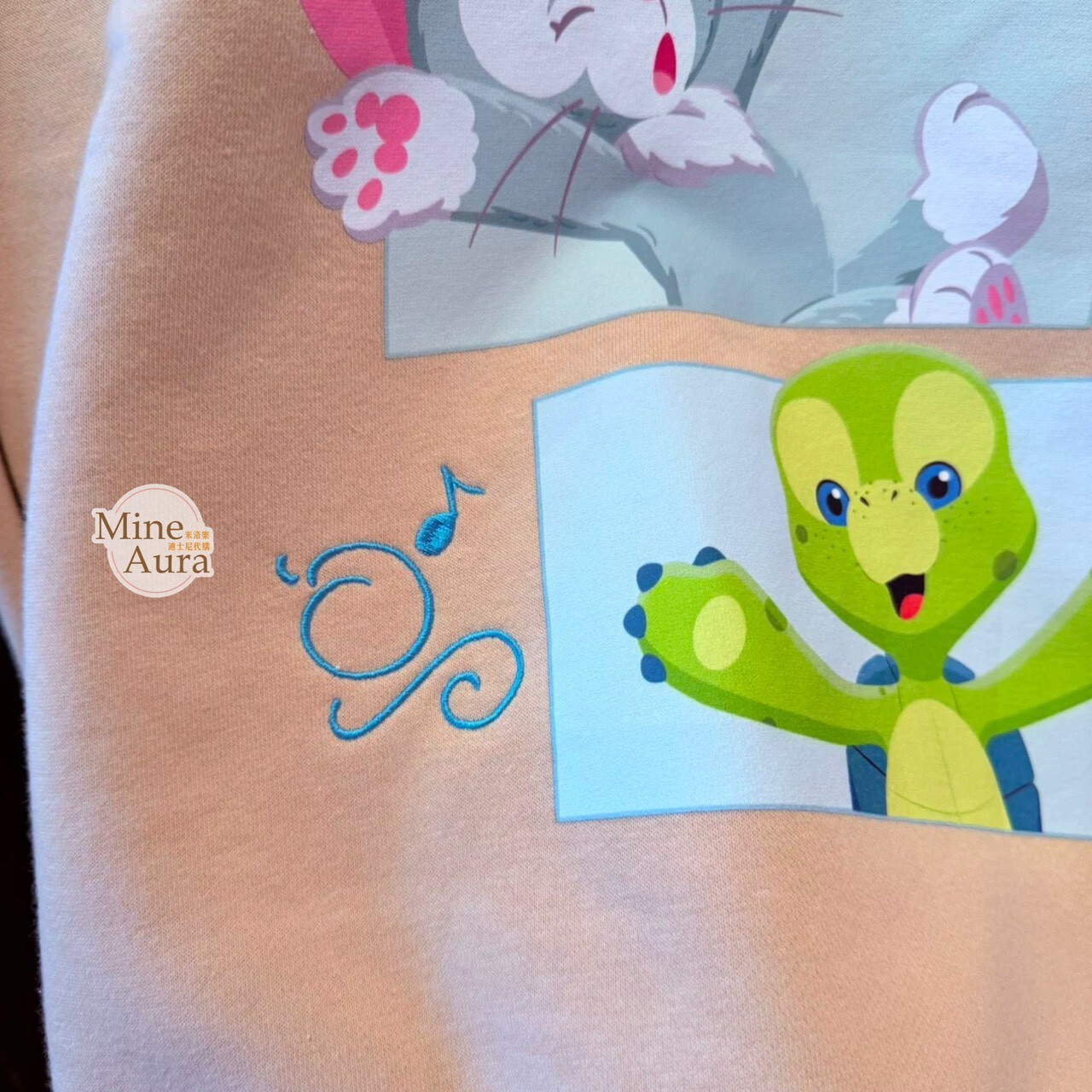 達菲 Duffy 傑拉托尼 畫家貓 Gelatoni 三格圖案 長T 長袖 上衣 -上海迪士尼樂園