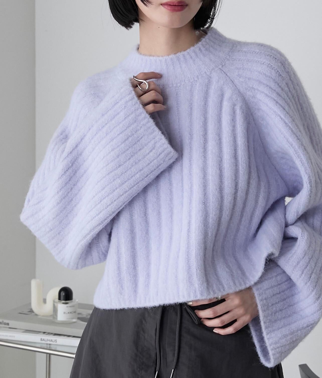 【預購】JN103104 forksy. 短版羅紋針織長袖上衣