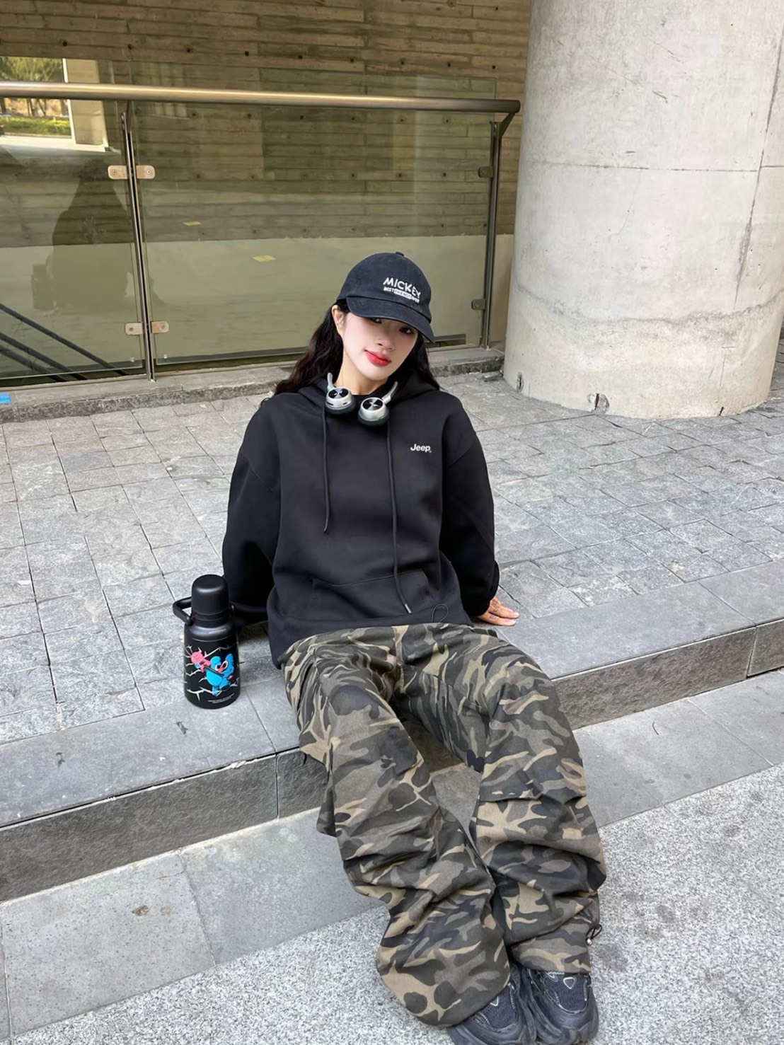 JEEP 經典 連帽 落肩 衛衣 男女同款