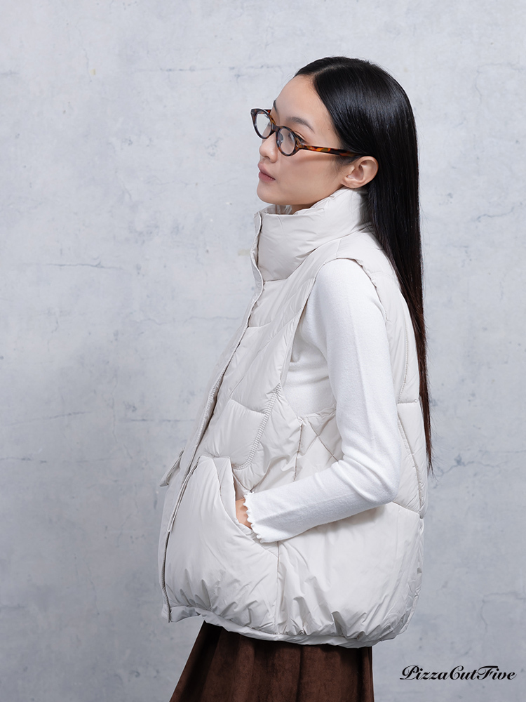 立領羽絨棉背心 PizzaCutFive PCF253411034