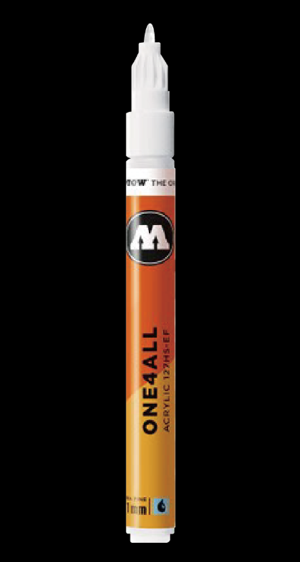 MOLOTOW ONE4ALL™ 127hs-EF 1mm Acrylic Marker 細字單頭壓克力筆