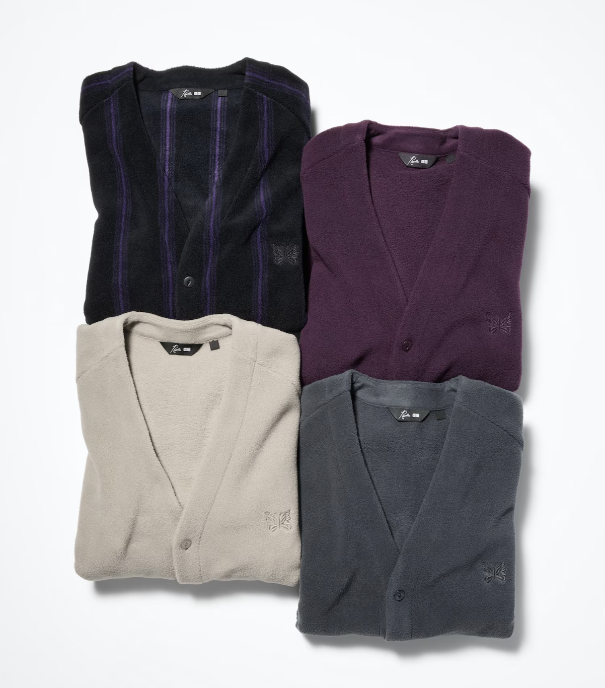 #現貨 UNIQLO x NEEDLES 寬版開襟針織外套