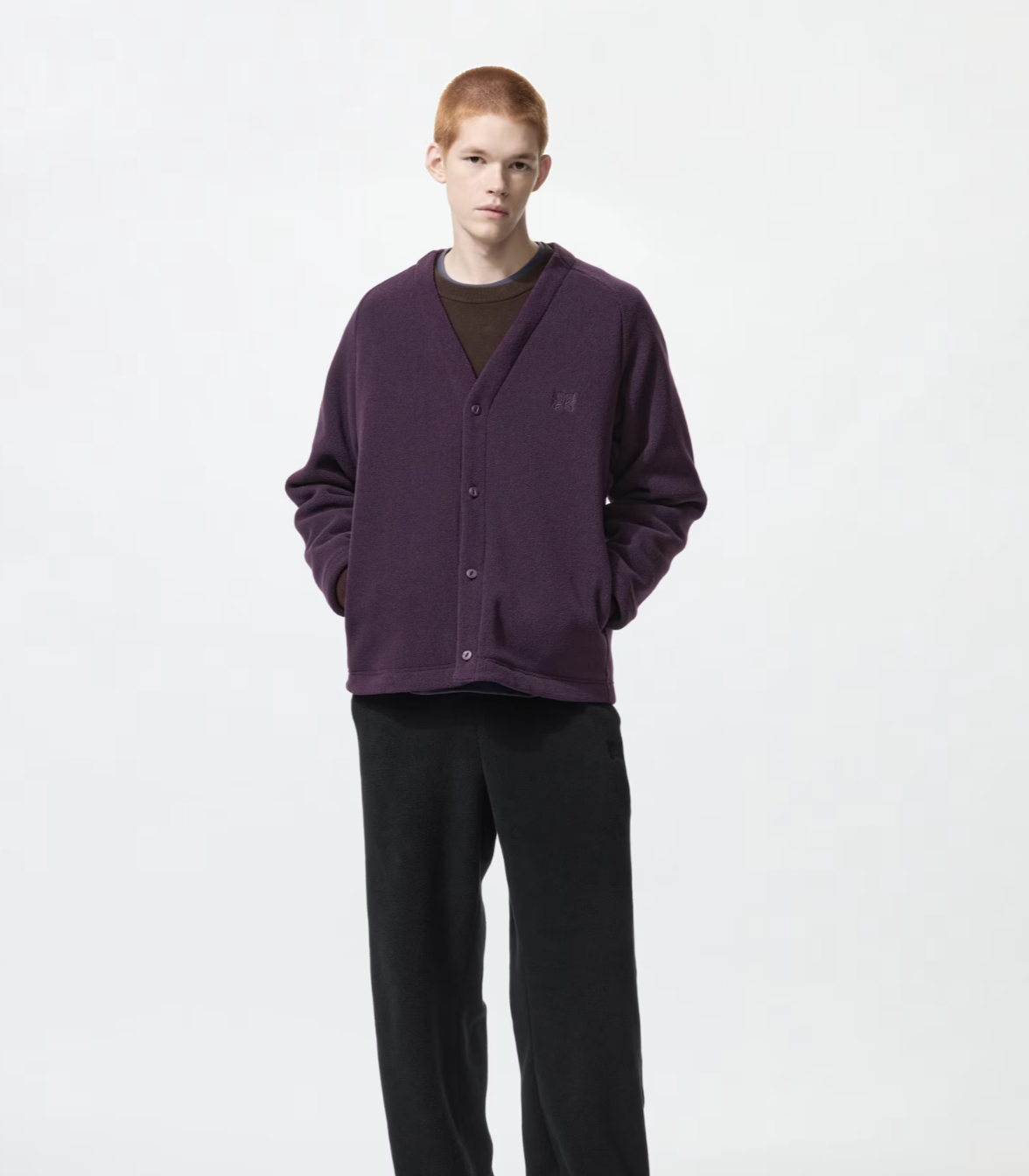 #現貨 UNIQLO x NEEDLES 寬版開襟針織外套