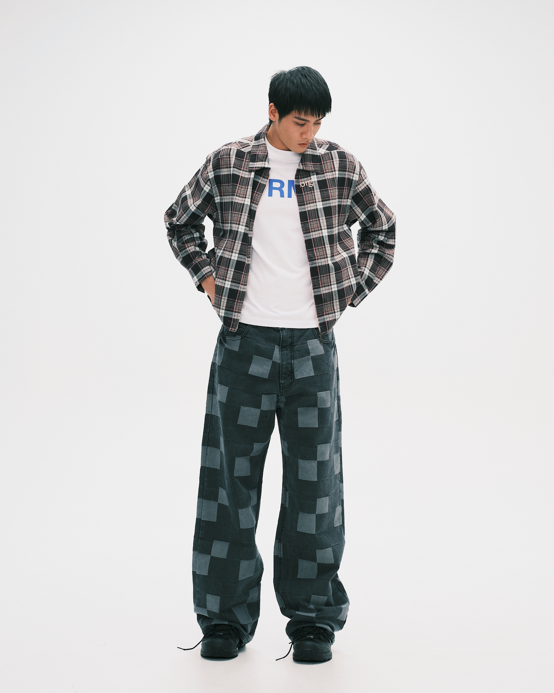 nul1.org ｜(nu-S13) - DEI Zip Shirt (Black)