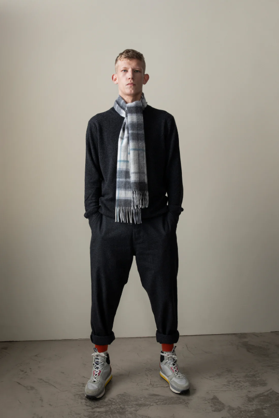 【直播】Kiltane LL110303 Contemporary Check 100% Cashmere 圍巾