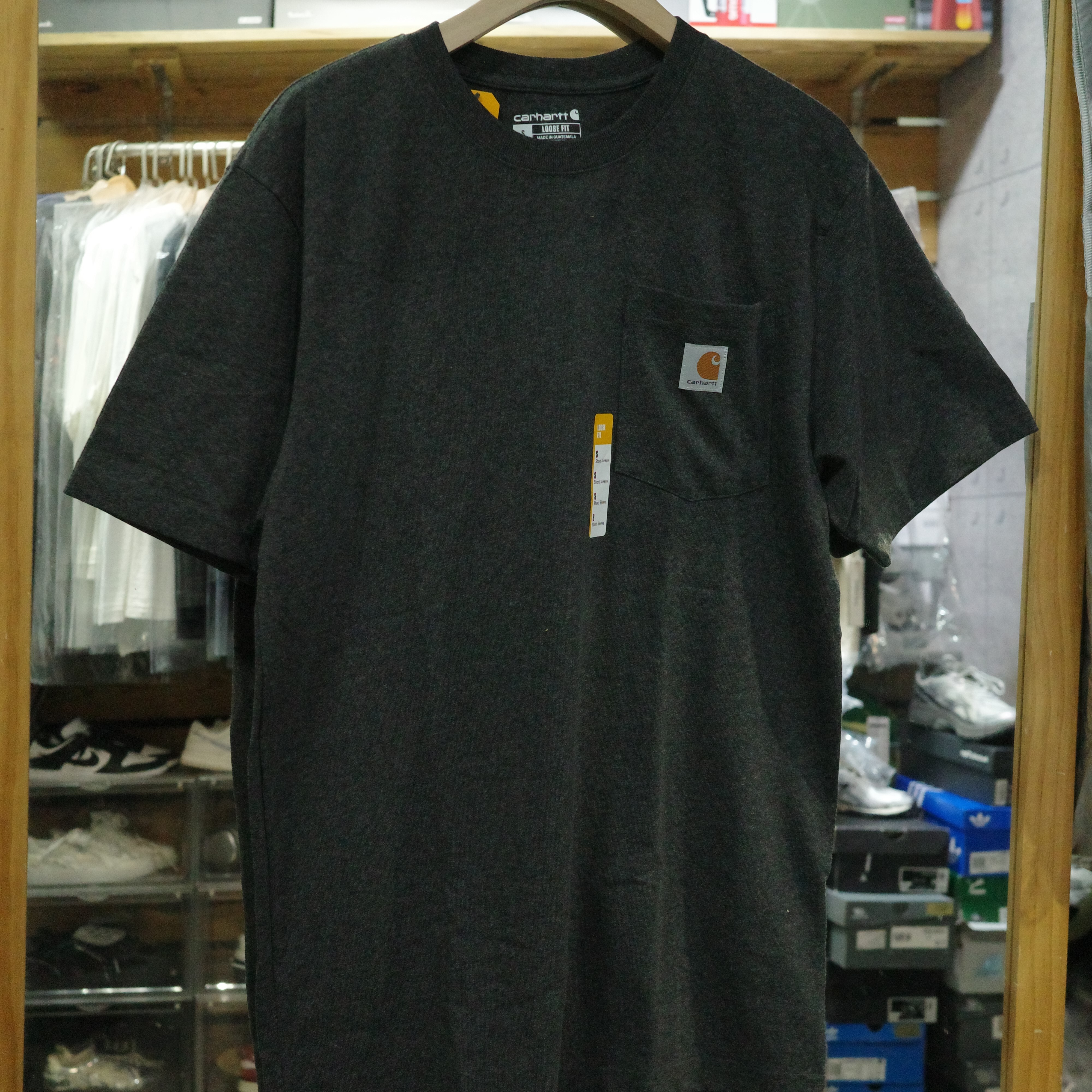 零碼出清 Carhartt k87 口袋T 素面 重磅 6.75oz 短T