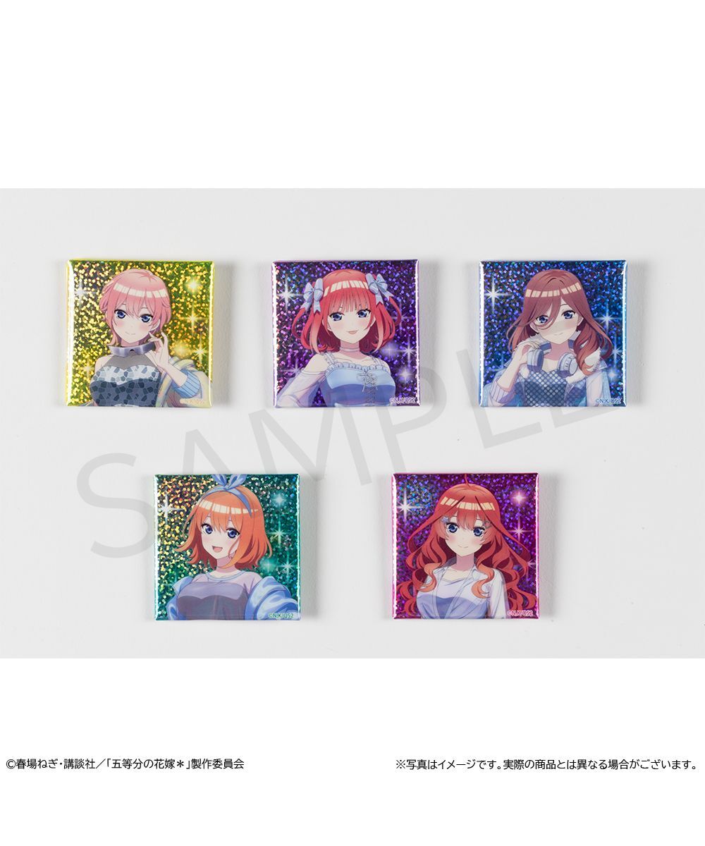 預購-「五等分的新娘＊」方形徽章 系列 【日本進口精品】