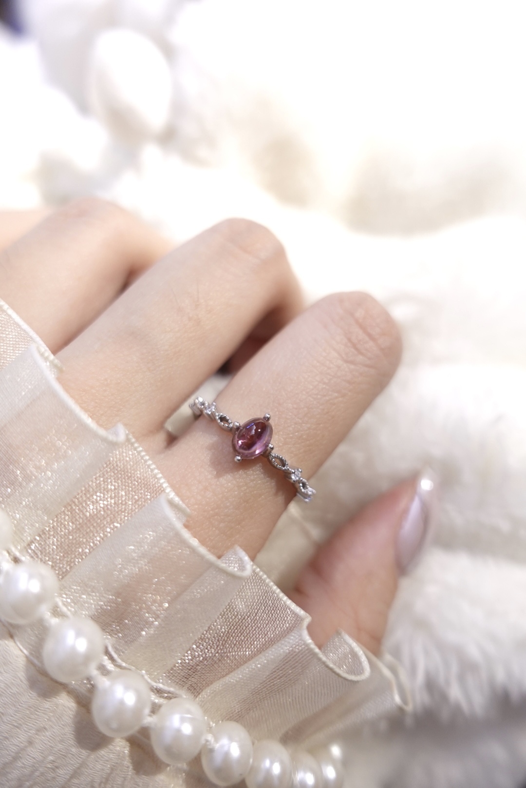 《 預購 》蛋面粉碧璽