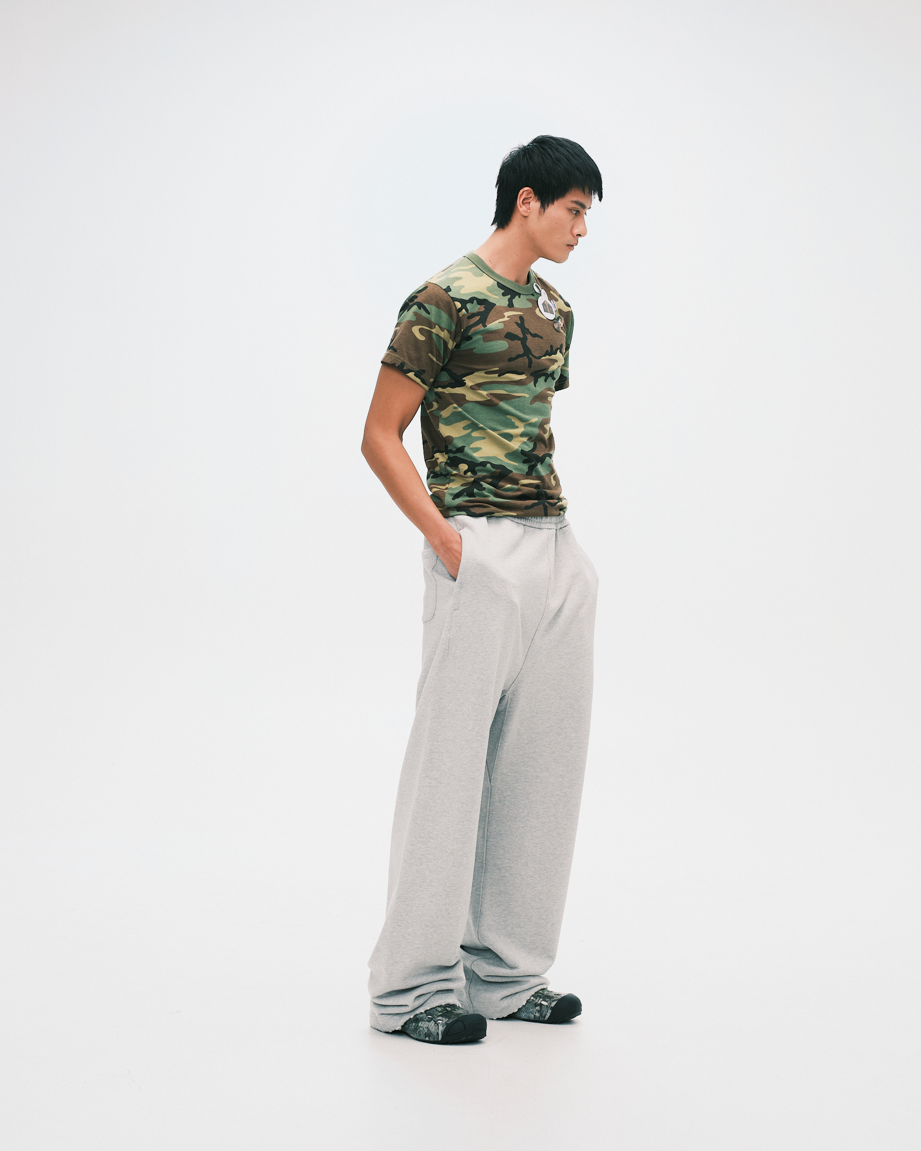 nul1.org ｜(nu-P48) - No Smoking Sweatpants (Gray)