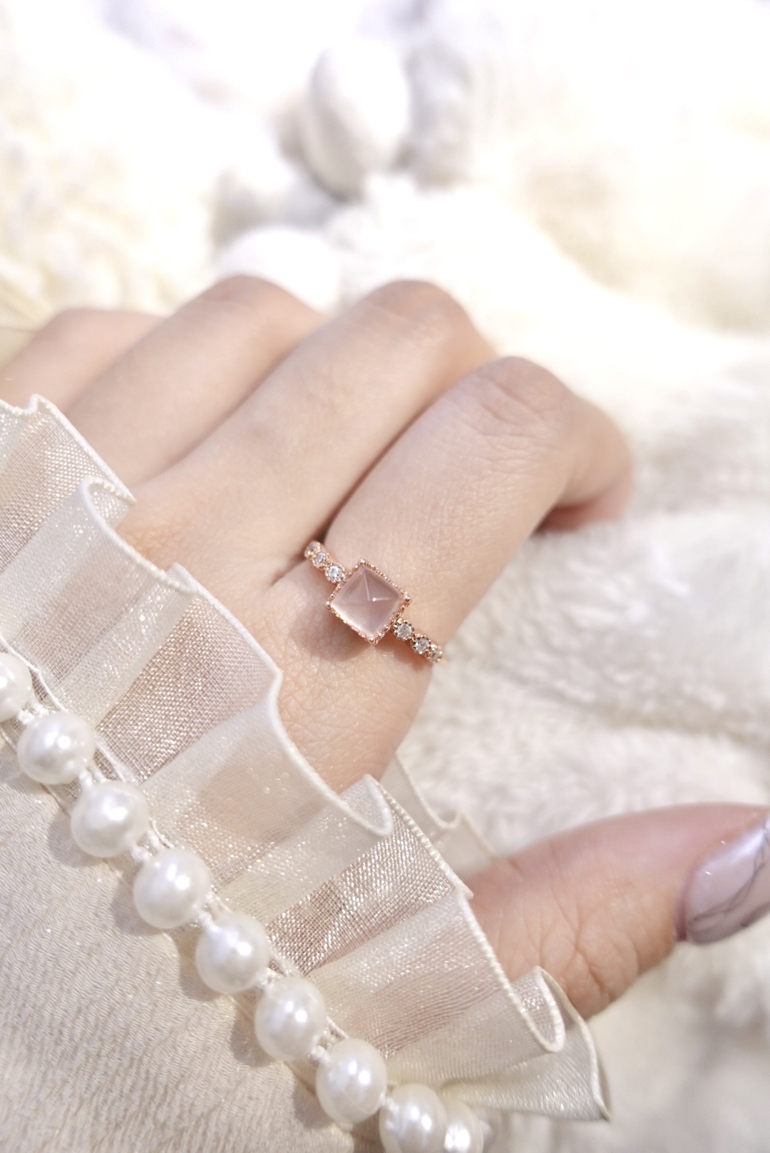 《 預購 》魅力粉晶小糖塔