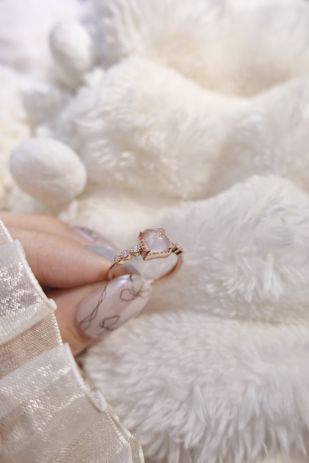 《 預購 》魅力粉晶小糖塔