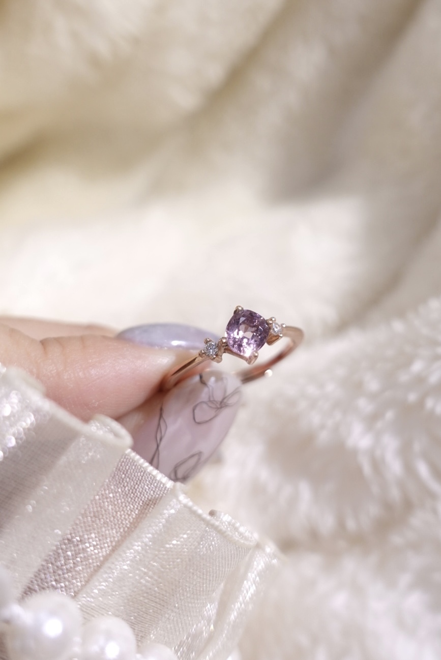 《 預購 》高級紫粉色尖晶石