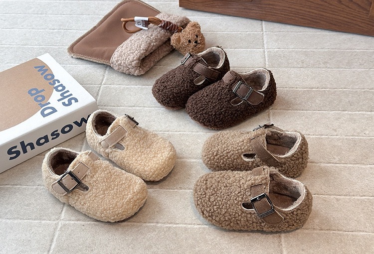 現貨｜魔鬼氈三色保暖鞋 ᝰ.