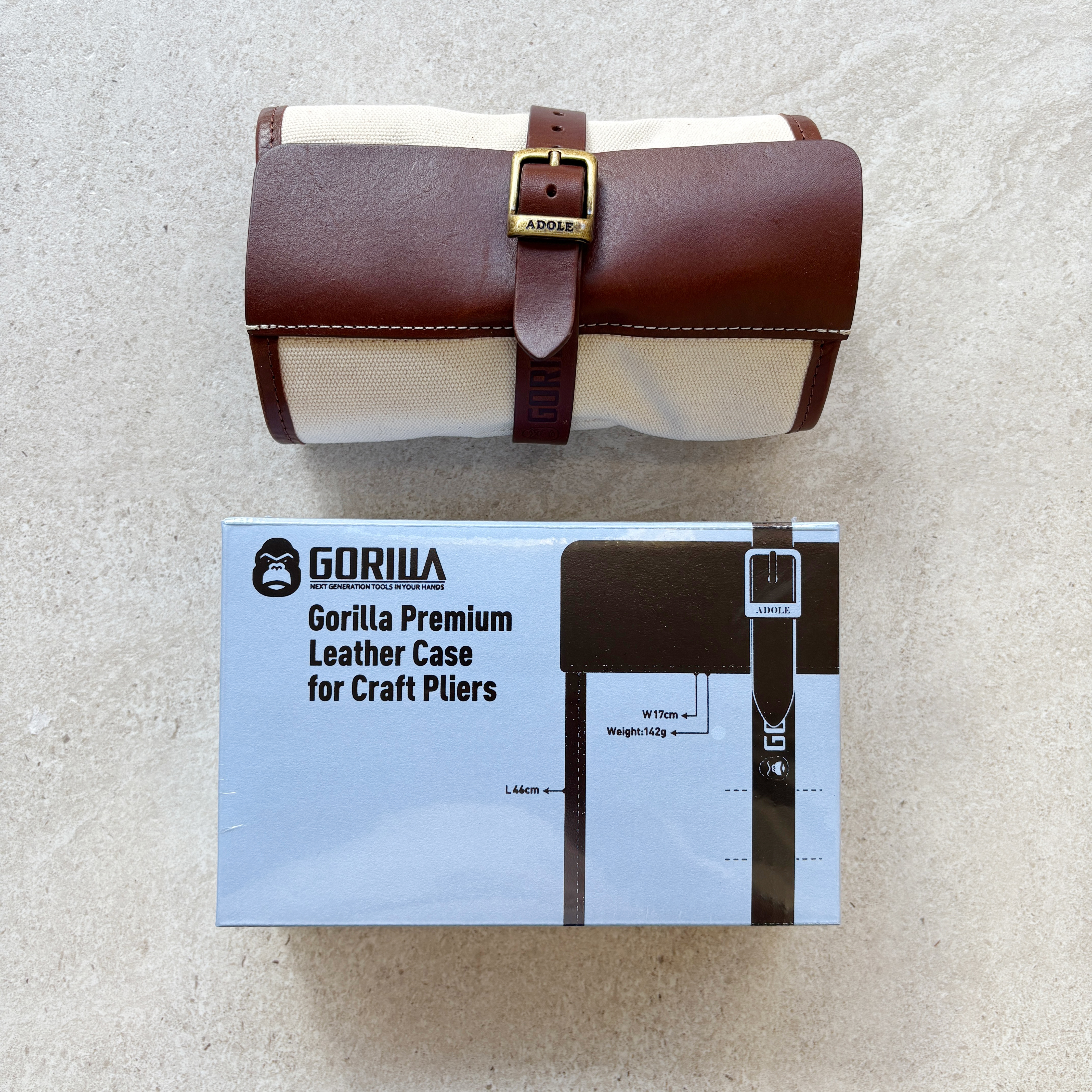 【Gorilla】 工藝鉗皮革收納袋