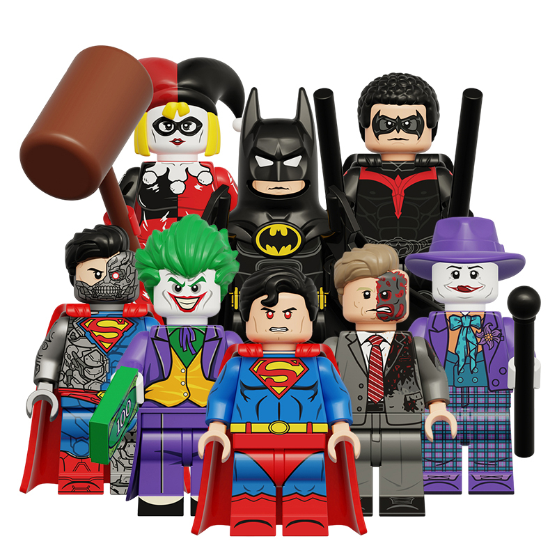 Batman Superman Custom Minifigures Fit Lego KDL851