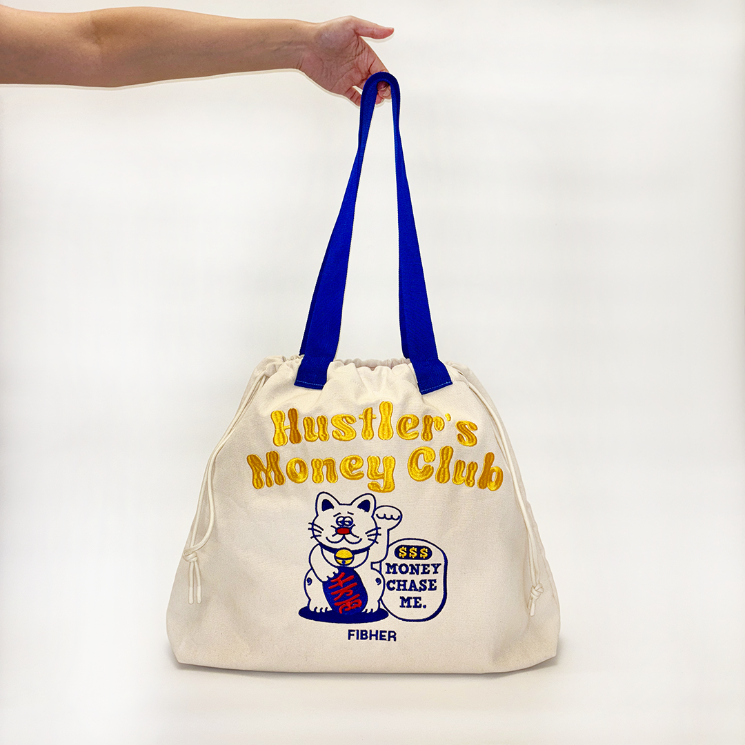 Richie來財抽繩帆布包