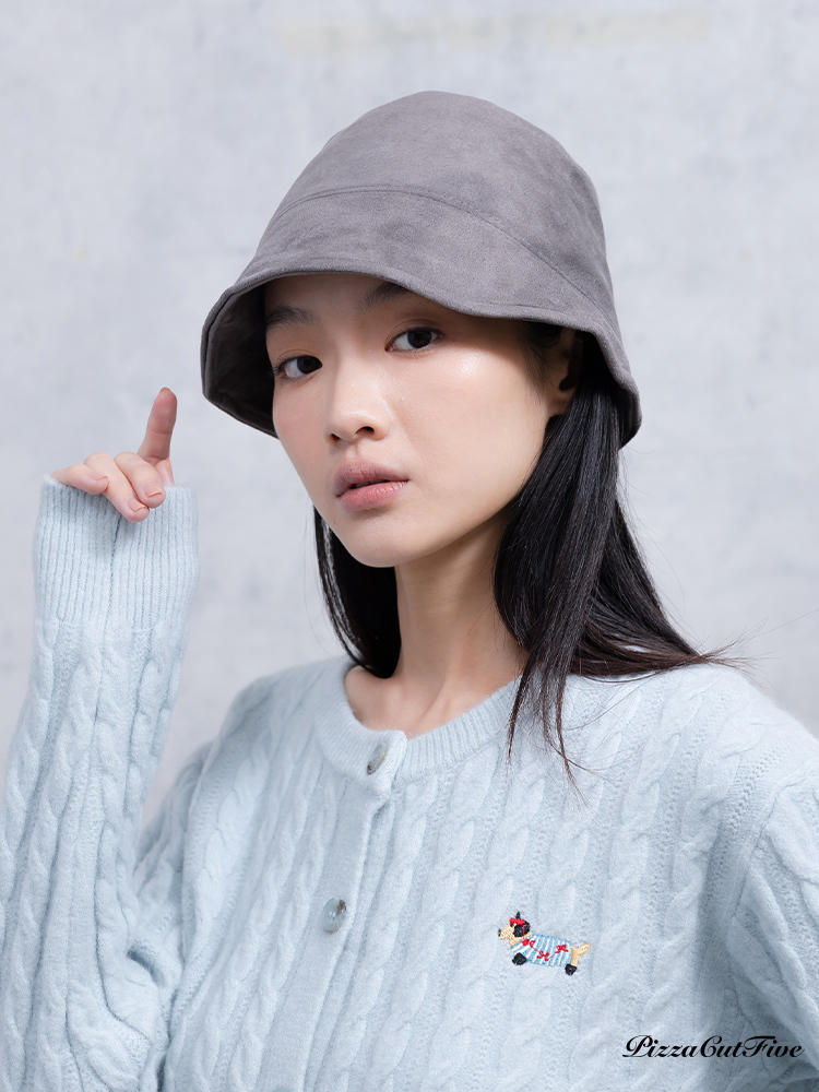 [兩件999]麂皮盆帽/漁夫帽 PizzaCutFive PCF253630008
